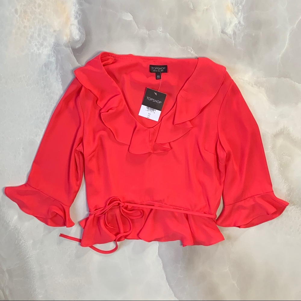 Topshop Ruffle Top - Picture 3 of 6